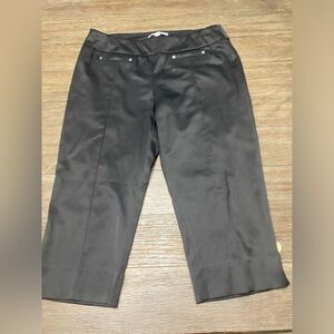 Valerie Steven 10P Capri Ankle Stretch Pants Faux Pockets